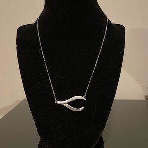 Sterling Silver Lucky Wishbone Necklace